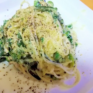 豆乳で作るホウレンソウのクリームパスタ